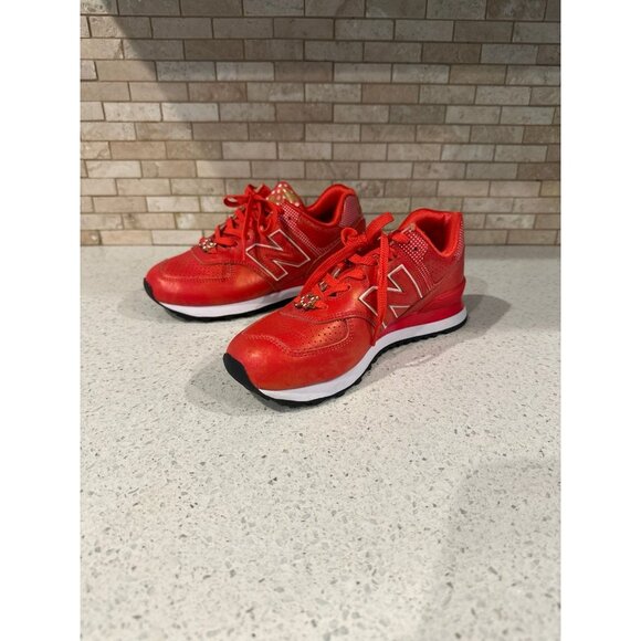 New Balance x Disney 574 Minnie Edition with Bow Charms - Picture 1 of 6